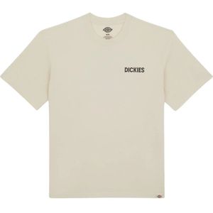 Dickies, Tops, Heren, Beige, S, Casual Beach Tee Shirt