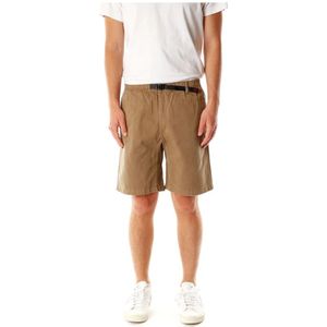 Gramicci, Korte broeken, Heren, Groen, XL, Nylon, Shorts met middelhoge taille en riem