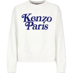 Kenzo, Sweatshirts & Hoodies, Heren, Wit, L, Katoen, Sweatshirts