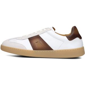 Magnanni, Schoenen, Heren, Wit, 42 1/2 EU, Leer, Witte Lage Top Heren Sneakers