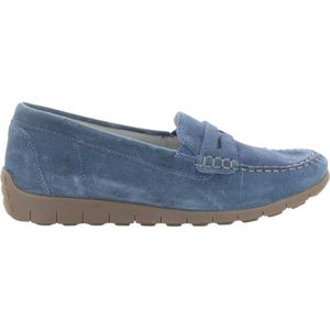 Waldläufer, Schoenen, Dames, Blauw, 40 EU, Blauwe Loafers voor Vrouwen