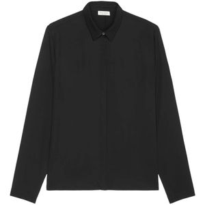 Marc O'Polo, Blouses & Shirts, Dames, Zwart, S, Gewone blouse