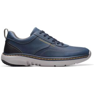 Clarks, Schoenen, Heren, Blauw, 44 1/2 EU, Blauwe Veterschoen Heren Sneaker