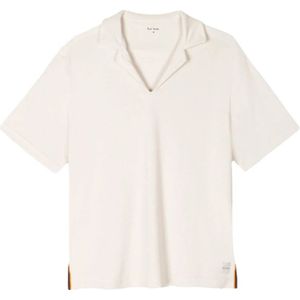 PS By Paul Smith, Handdoek Polo Crème Katoen Polyester Beige, Heren, Maat:M