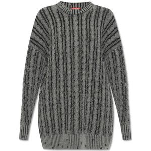 Diesel, Truien, Dames, Grijs, S, Katoen, ‘M-Pantesse’ sweater - ‘M-Pantesse’ sweater