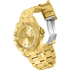 Invicta Watches, Pro Diver 15249 Dames Quartz Horloge met Diamanten Geel, Dames, Maat:ONE Size