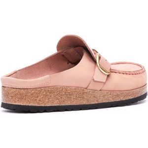 Birkenstock, Schoenen, Dames, Roze, 37 EU, Suède, Roze Su�ède Slippers met Gesp