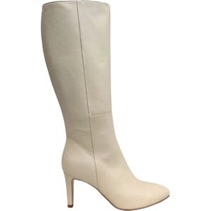 Roberto d'Angelo, Beige Laarzen met rits Beige, Dames, Maat:39 1/2 EU