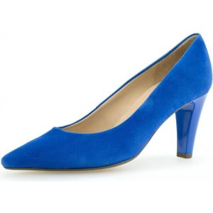 Gabor, Elegante Blauwe Suède Pumps Blauw, Dames, Maat:40 1/2 EU