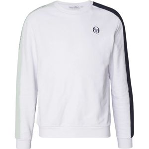 Sergio Tacchini, Sweatshirts & Hoodies, Heren, Wit, 2Xl, Katoen, Logo Zweetband - Klassieke Stijl