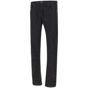 Incotex, Jeans, Heren, Zwart, W30, Denim, Slim-fit Jeans