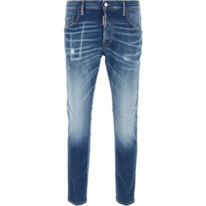 Dsquared2, Jeans, Heren, Blauw, 3Xl, Denim, Skater Denim Jeans