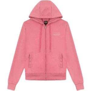 Colmar, Sweatshirts & Hoodies, Dames, Roze, S, Katoen, Roze Hoodie met rits