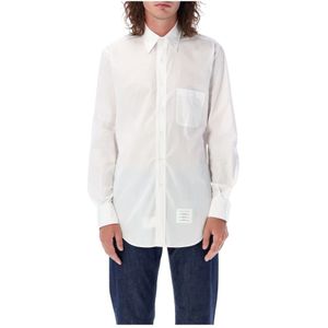 Thom Browne, Overhemden, Heren, Wit, XL, Katoen, Klassiek Oxford Overhemd