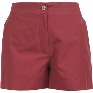 Ottod'Ame, Korte broeken, Dames, Rood, M, Katoen, Katoenen shorts met elastische taille en knoopsluiting