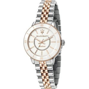 Maserati, Accessoires, Dames, Grijs, ONE Size, Zonne Succes Horloge Roestvrijstalen Armband