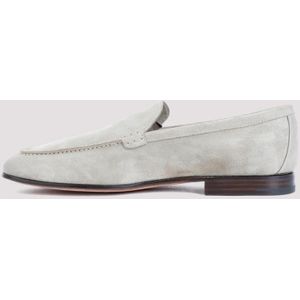 Church's, Schoenen, Heren, Grijs, 41 EU, Leer, Nude Loafers Almond Toe Slip-On Style