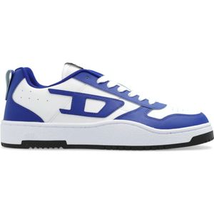 Diesel, Schoenen, Heren, Blauw, 42 1/2 EU, Leer, Sportschoenen S-Ukiyo V2 LOW