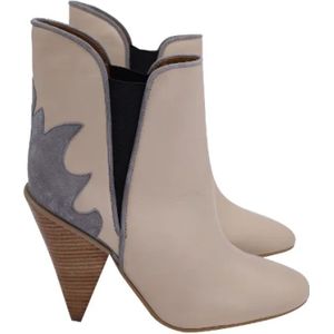 Chloé Pre-owned, Pre-owned Leather boots Beige, Dames, Maat:39 EU