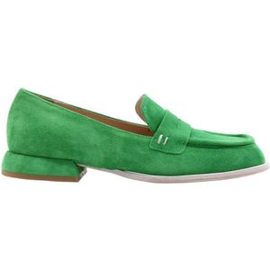 Laura Bellariva, Schoenen, Dames, Groen, 38 1/2 EU, Stijlvolle Sicura Loafers voor Vrouwen