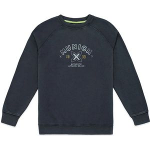 Munich, Sweatshirts & Hoodies, Heren, Zwart, 2Xl, Katoen, Zacht Gewassen Urban Casual Sweatshirt