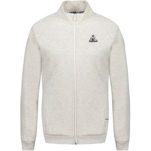 le coq sportif, Sweatshirts & Hoodies, Dames, Beige, L, Katoen, Seizoen Full Zip Sweater