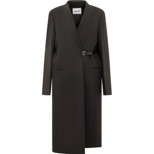 Jil Sander, Waterdichte Trenchcoats Zwart, Dames, Maat:M