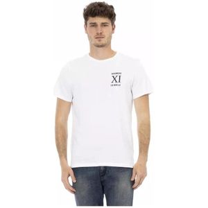 Bikkembergs, Stijlvolle witte katoenen T-shirt Wit, Heren, Maat:S