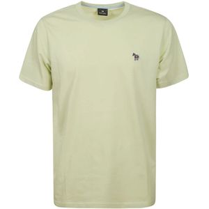 Paul Smith, Zebra Badge Katoenen T-Shirt Groen, Heren, Maat:M