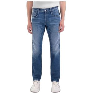 Replay, Slim-fit Jeans Blauw, Heren, Maat:W40 L34