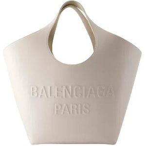 Balenciaga, Tassen, Dames, Wit, ONE Size, Leer, Crossbody Handtas van Glad Kalfsleer