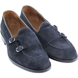 Marco Ferretti, Schoenen, Heren, Blauw, 44 EU, Suède, Blauwe Suède Loafers