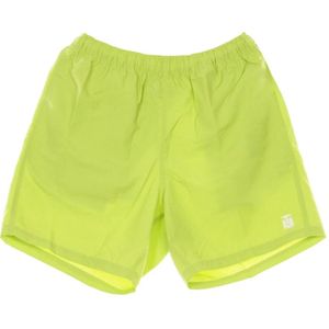 Obey, Korte broeken, Heren, Groen, S, Nylon, Lichtgewicht Elastische Taille Shorts Key Lime