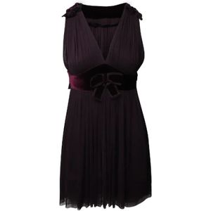 Dolce & Gabbana Pre-owned, Pre-owned, Dames, Paars, S, Polyester, Pre-owned Polyester dresses
