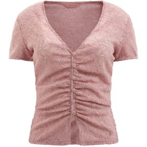 Guess, Tops, Dames, Roze, XL, Kant Top Upgrade, Roze, Dames