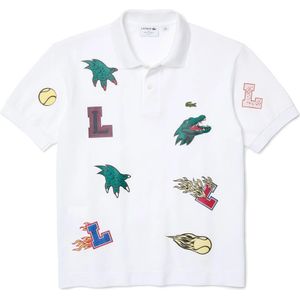 Lacoste, Tops, Heren, Wit, XL, Katoen, Vakantie Unisex Polo Shirt