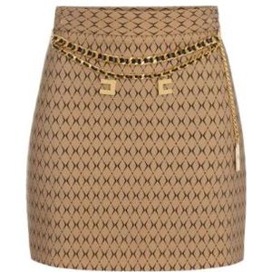 Elisabetta Franchi, Rokken, Dames, Beige, XS, Elegante Plooirok