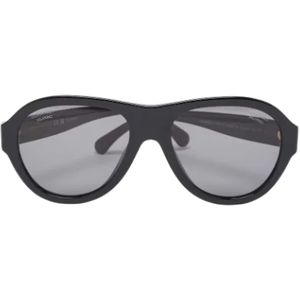 Chanel Vintage, Pre-owned Acetate sunglasses Zwart, Dames, Maat:ONE Size