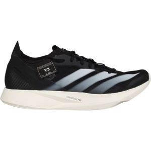 Y-3, Schoenen, Heren, Zwart, 42 EU, Zwart Wit Sneakers Stof Rubberen Zool