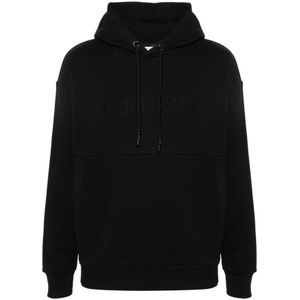 Calvin Klein, Sweatshirts & Hoodies, Heren, Zwart, XL, Zwarte Sweatshirt voor Mannen