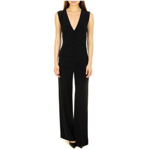 Norma Kamali, Jumpsuits Zwart, Dames, Maat:S