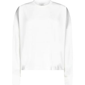 Studio Nicholson, Sweatshirts & Hoodies, Dames, Wit, XS, Katoen, Lange Mouw T-shirts en Polos