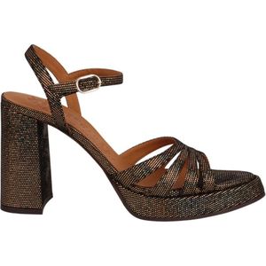 Chie Mihara, Schoenen, Dames, Geel, 36 1/2 EU, Leer, High Heel Sandalen