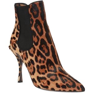 Dolce & Gabbana, Schoenen, Dames, Bruin, 39 EU, Luipaardprint haklaarzen