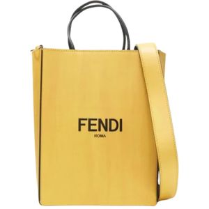 Fendi Vintage, Pre-owned, Dames, Geel, ONE Size, Leer, Pre-owned Leather fendi-bags