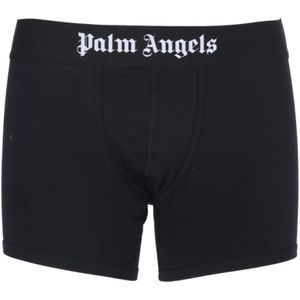Palm Angels, Ondergoed, Heren, Zwart, M, Elegante Upgrade: Zwarte en Witte Boxershorts