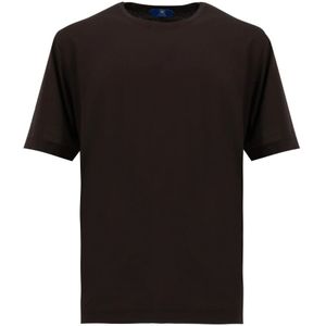 Kired, Tops, Heren, Bruin, XL, Katoen, Stijlvolle Bruine T-shirt voor Heren