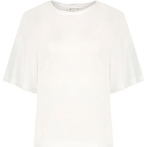 Jane Lushka, Tops, Dames, Wit, L, Logo T-Shirt | Wit