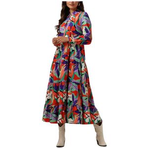 Colourful Rebel, Kleedjes, Dames, Veelkleurig, M, Big Flower Maxi Jurk