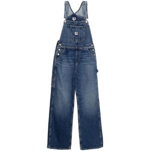 Tommy Hilfiger, Jumpsuits & Playsuits, Dames, Blauw, M, Denim, Donkere Denim Dungaree Overall Streetwear